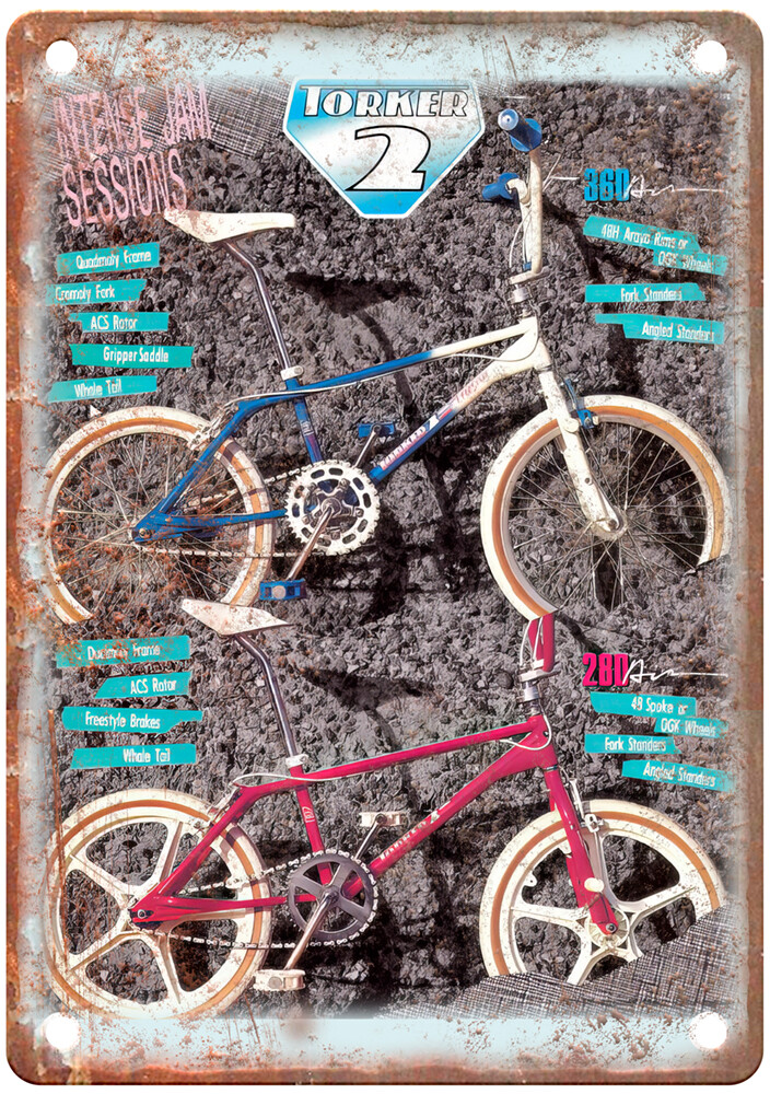 Old School BMX 1987 TORKER Vintage Magazine Ad Reproduction Metal Sign B1455 Old School BMX 1987 TORKER Vintage Magazine Ad Reproduction Metal Sign B1455