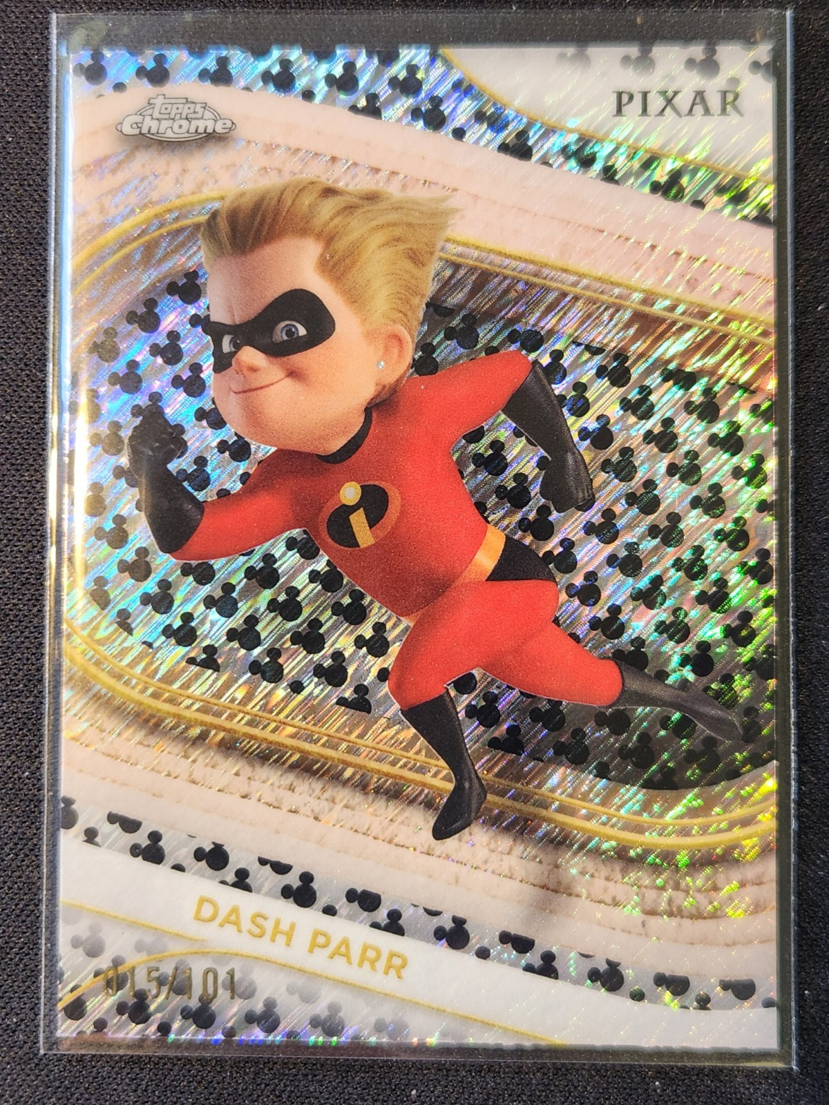 DASH PARR 2025 Topps Chrome Disney/Pixar BLACK & WHITE SHIMMER #151 NM 15/101 DASH PARR 2025 Topps Chrome Disney/Pixar BLACK & WHITE SHIMMER #151 NM 15/101
