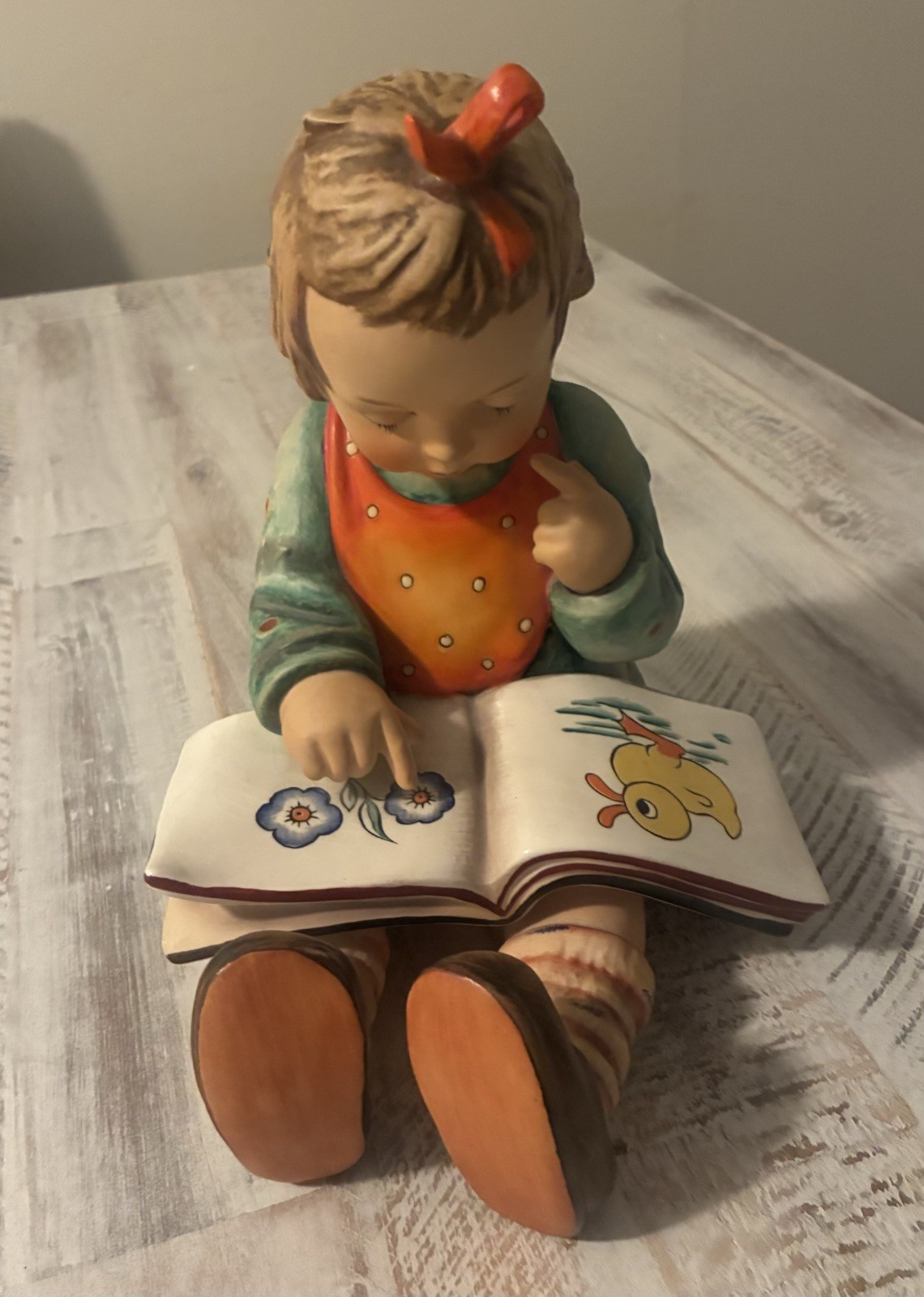 Goebel Hummel BOOK WORM Girl Figurine HUM 3/11 TMK-5 W Germany 9" Large Rare Vtg Goebel Hummel BOOK WORM Girl Figurine HUM 3/11 TMK-5 W Germany 9" Large Rare Vtg