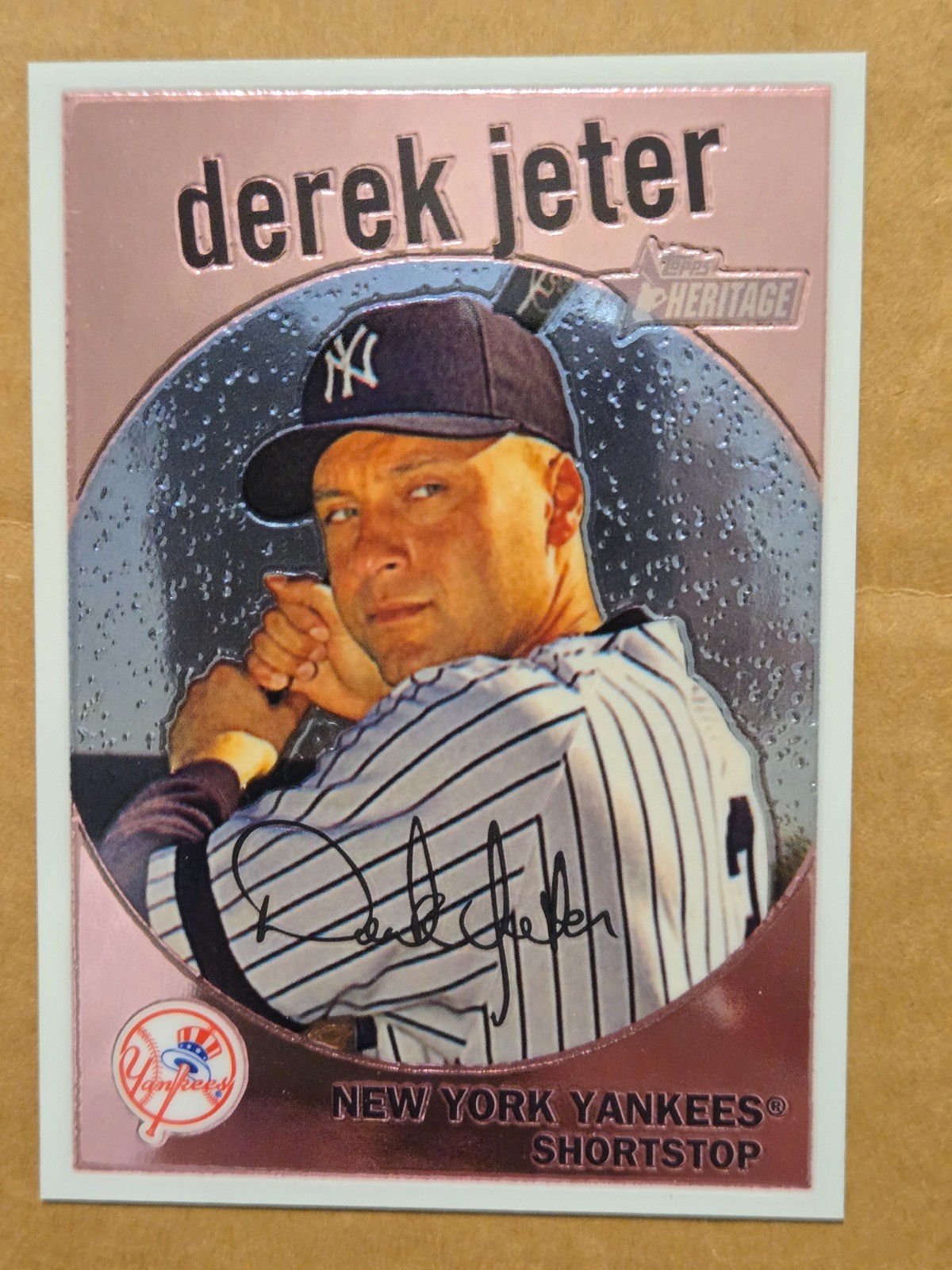 2008 TOPPS HERITAGE CHROME #C72 DEREK JETER #1392/1959