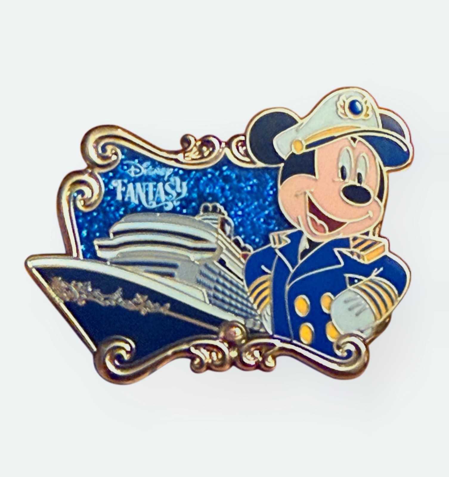 2026 DCL Disney Cruise Line Fantasy Captain Mickey with Ship Pin