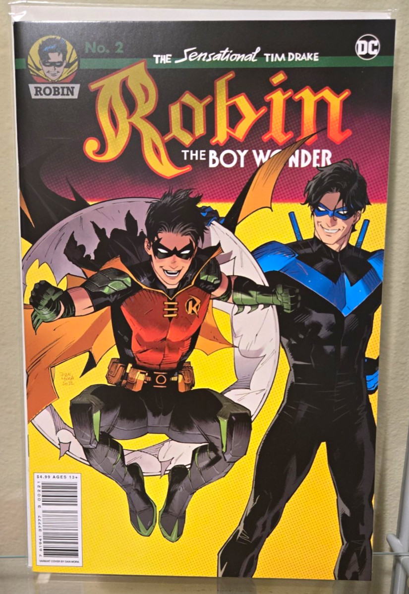 DC Comics Tim Drake: Robin #2 Dan Mora Card Stock Variant Cover B Nightwing DC Comics Tim Drake: Robin #2 Dan Mora Card Stock Variant Cover B Nightwing