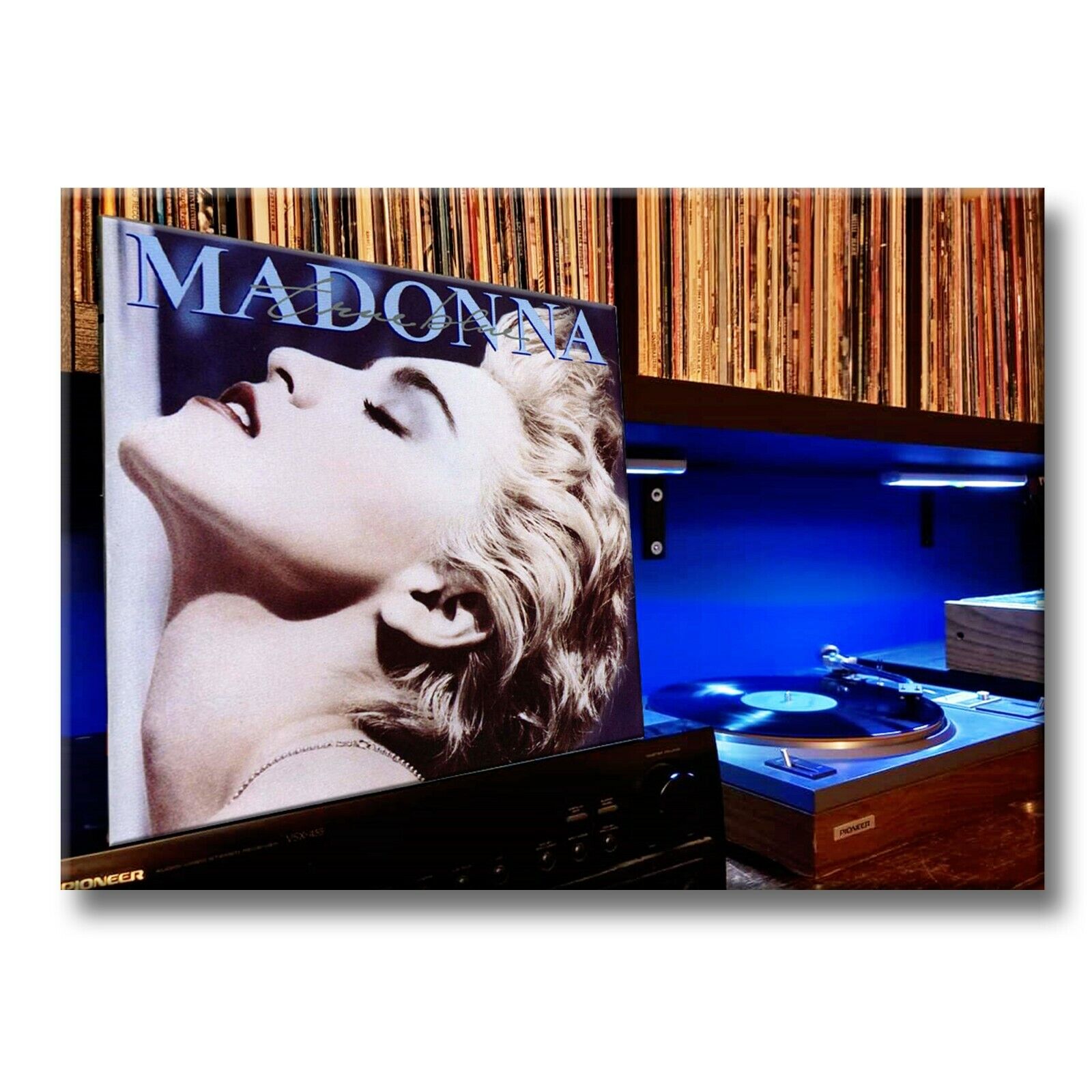 MADONNA True Blue Classic Album 3.5 inches x 2.5 inches FRIDGE MAGNET