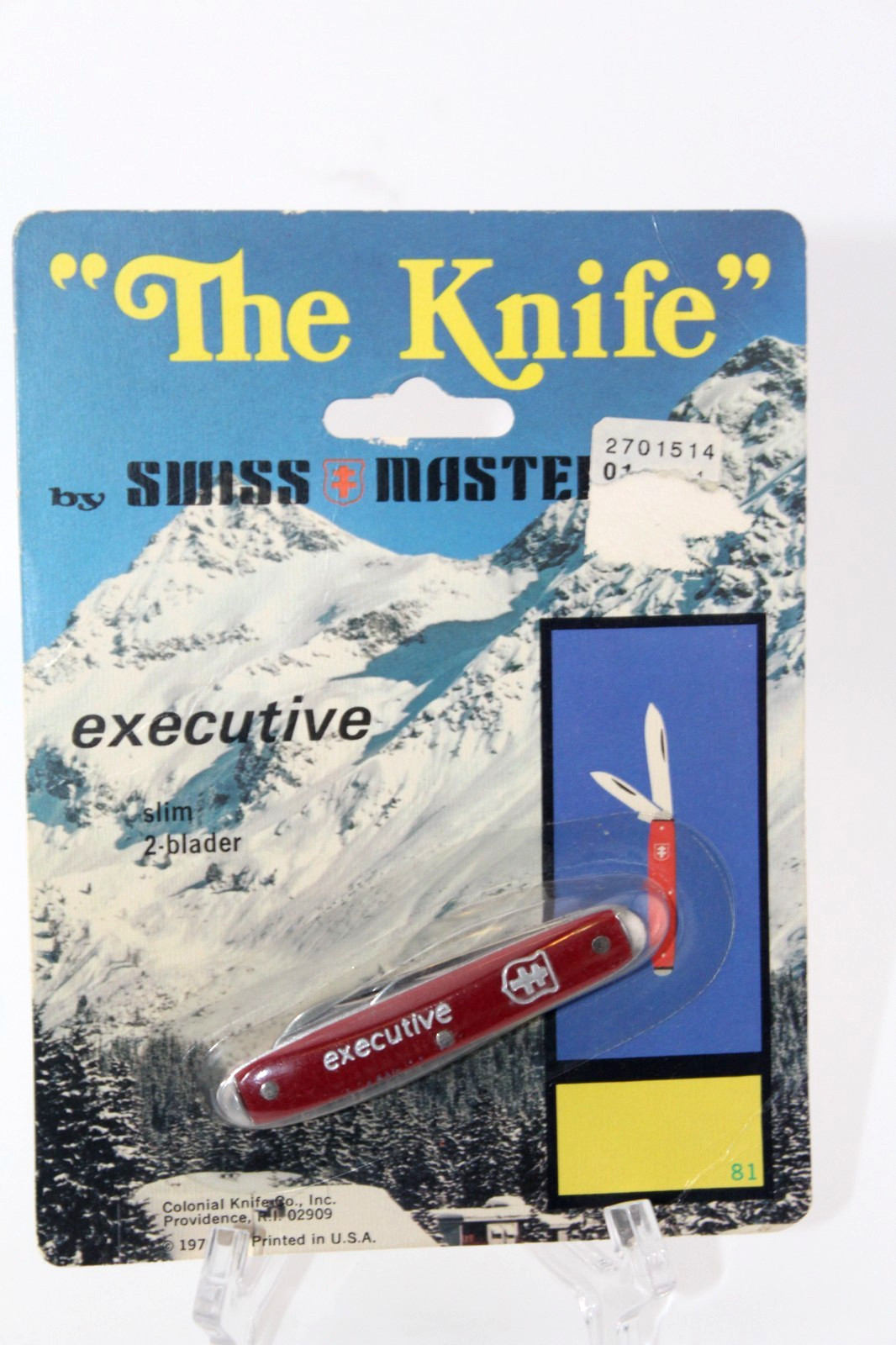 NOS Vintage The Knife COLONIAL EXECUTIVE Knife 2-Blader 1976 RARE Swiss Master NOS Vintage The Knife COLONIAL EXECUTIVE Knife 2-Blader 1976 RARE Swiss Master