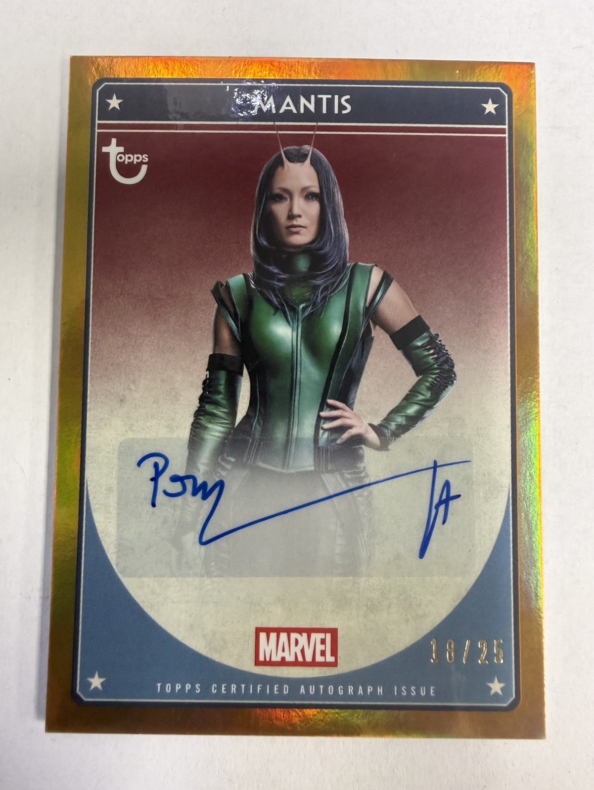 Topps AUTOGRAPH CARD FROM 2026 BROOKLYN COLLECTION Mantis /25 Pom Klementieff Topps AUTOGRAPH CARD FROM 2026 BROOKLYN COLLECTION Mantis /25 Pom Klementieff