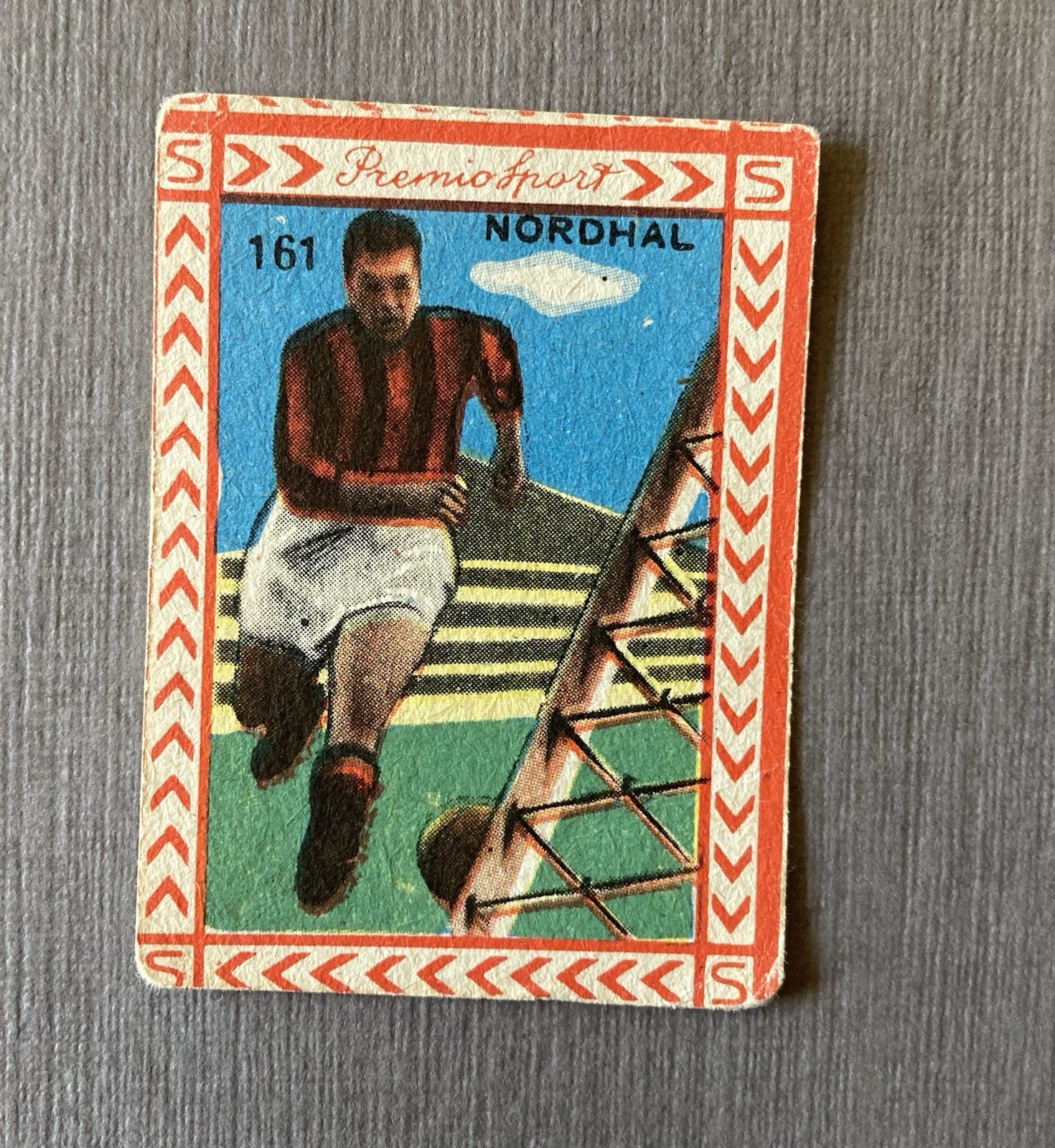 1949 Gunnar Nordahl Rare Card/Figurina Bea 1950 Milan Premio Sport Sweden 1949 Gunnar Nordahl Rare Card/Figurina Bea 1950 Milan Premio Sport Sweden