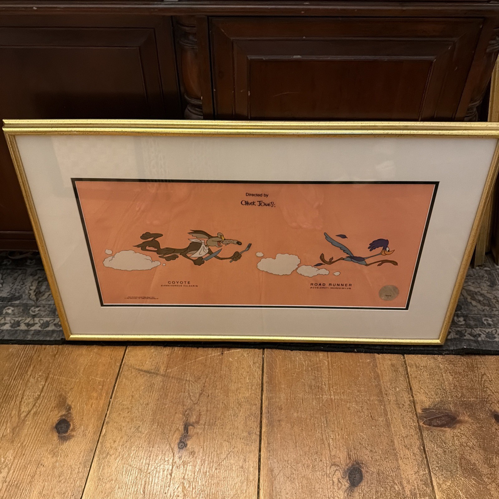 1992 Chuck Jones "Beep Beep" Coyote/ Road Runner Limited Serigraph - Certified 1992 Chuck Jones "Beep Beep" Coyote/ Road Runner Limited Serigraph - Certified