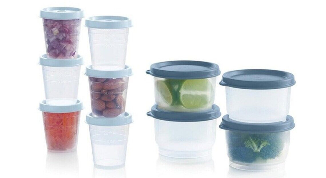 Tupperware SUPER SNACK 10-PIECE SET - Snack Cups And Mini Tuppers