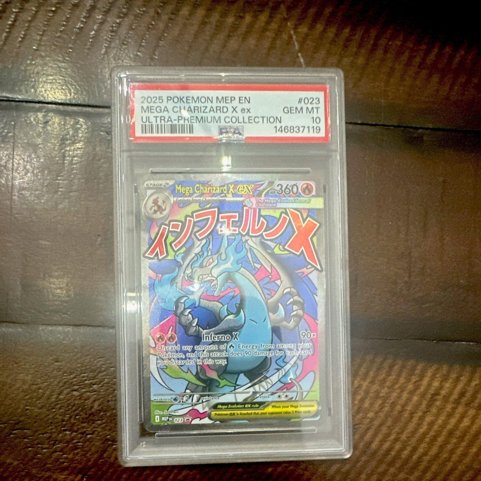 Pokémon Mega Charizard X EX #023 PSA 10 Japanese Ultra-Premium Collection 2025