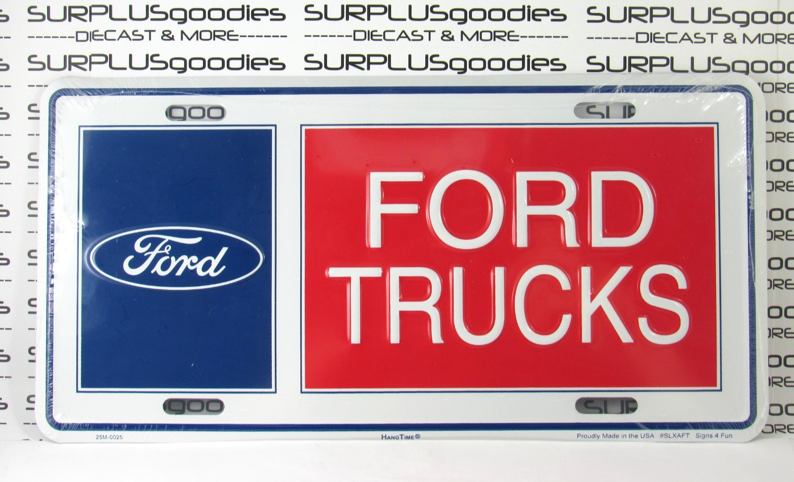 Classic FORD TRUCKS F150 F250 6"x 12" License Plate Tag EMBOSSED Stamped Metal Classic FORD TRUCKS F150 F250 6"x 12" License Plate Tag EMBOSSED Stamped Metal