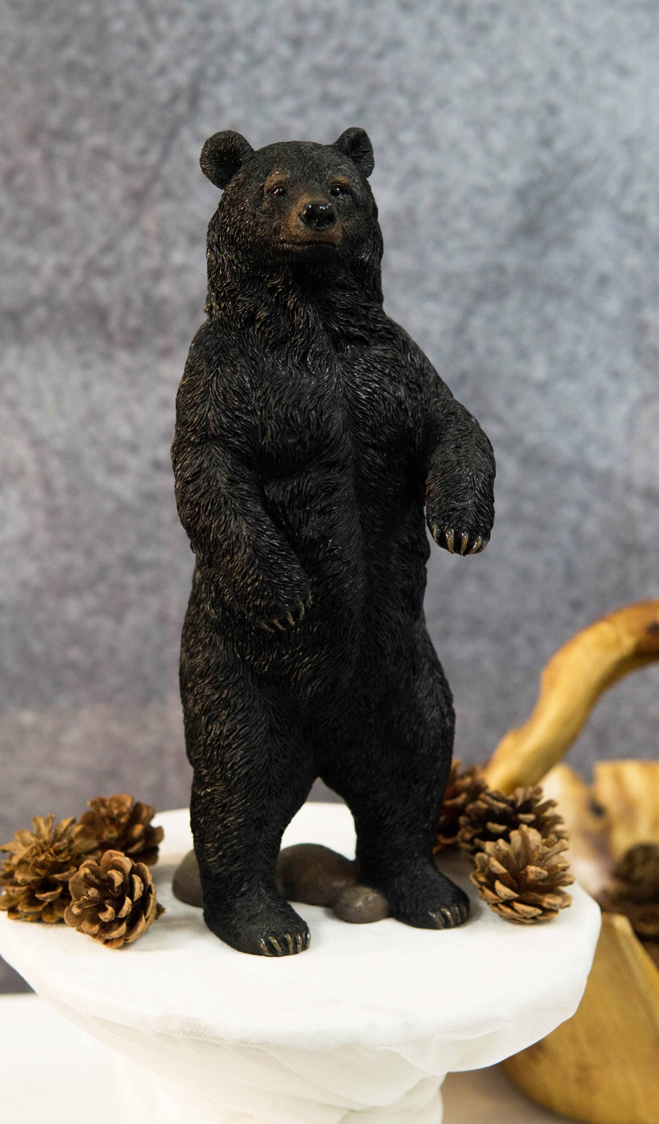 Western Rustic Forest Standing Black Bear Statue 12"H Cabin Lodge Bears Figurine Western Rustic Forest Standing Black Bear Statue 12"H Cabin Lodge Bears Figurine