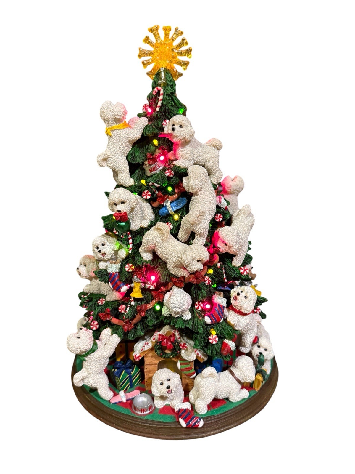 Danbury Mint Bichon Frise Dog Christmas Tree