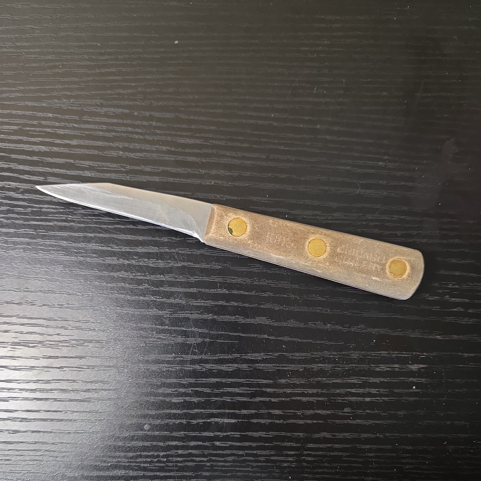 Vintage Chicago Cutlery 100S Paring Knife With A Walnut Handle 3" Vintage Chicago Cutlery 100S Paring Knife With A Walnut Handle 3"