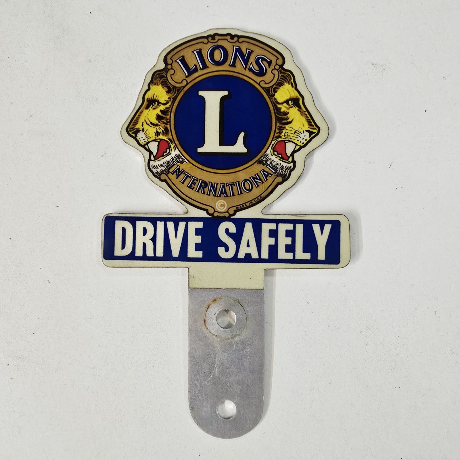 Lions Club International License Plate Topper 🔥 Drive Safely Lions Club International License Plate Topper 🔥 Drive Safely