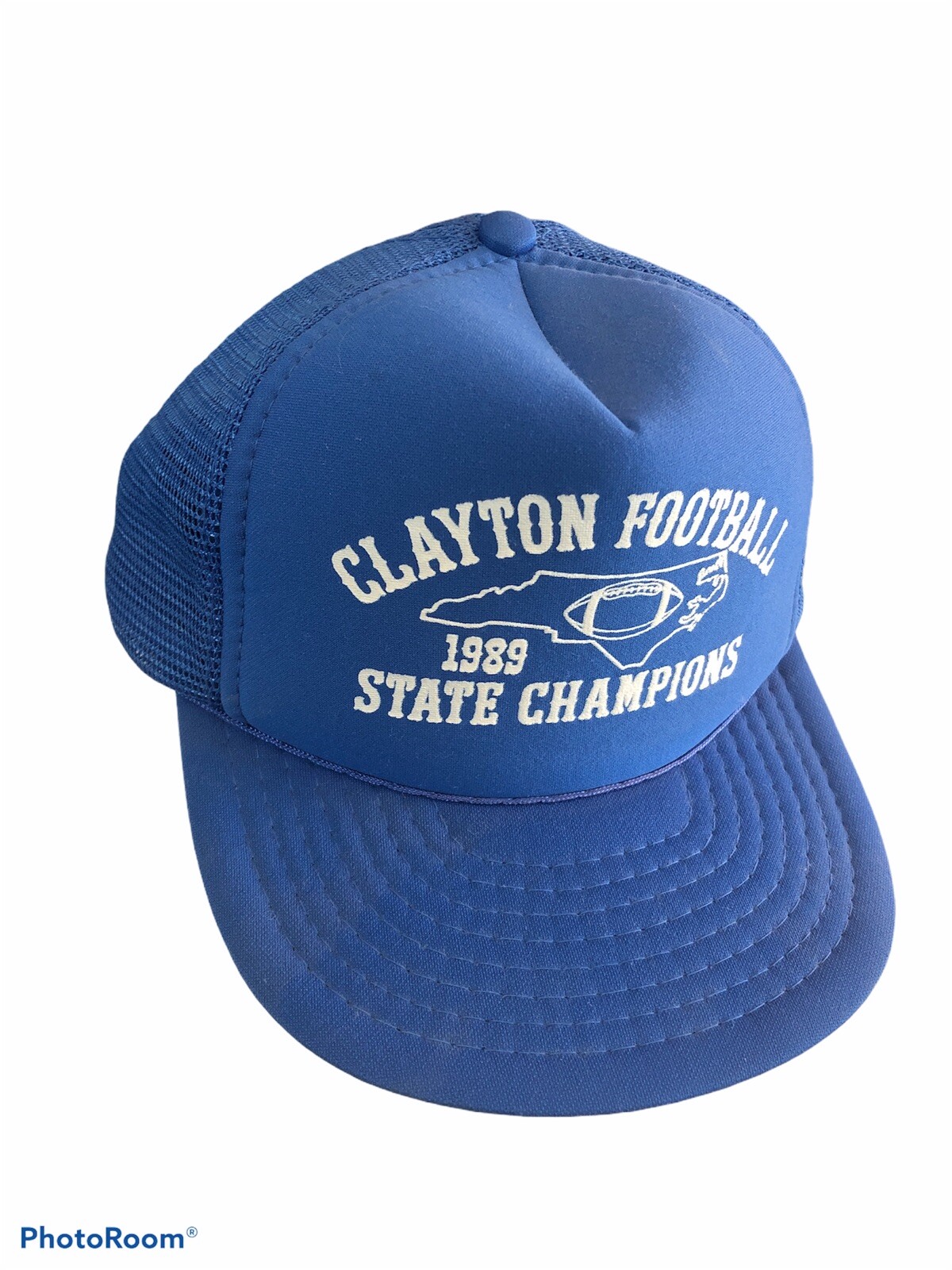 VINTAGE 1989 CLAYTON COMETS HIGH SCHOOL NC CAROLINA STATE FOOTBALL CHAMPIONS HAT VINTAGE 1989 CLAYTON COMETS HIGH SCHOOL NC CAROLINA STATE FOOTBALL CHAMPIONS HAT