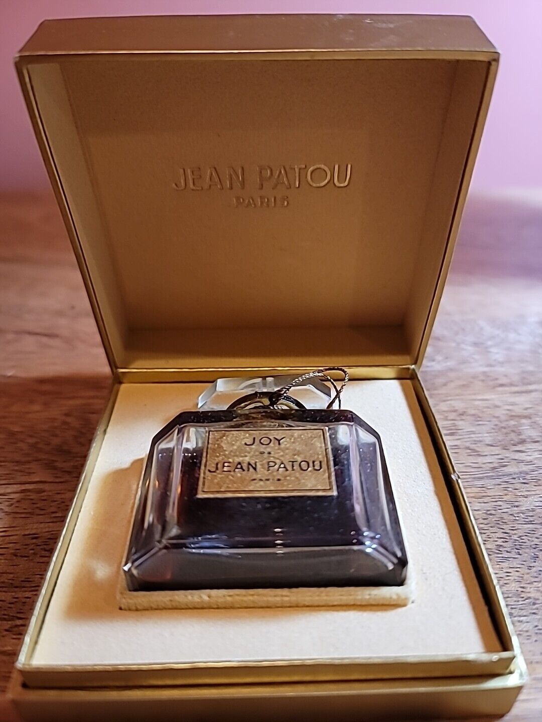 Vintage Joy De Jean Patou  Parfum Paris 1959 Gold Foil Label 