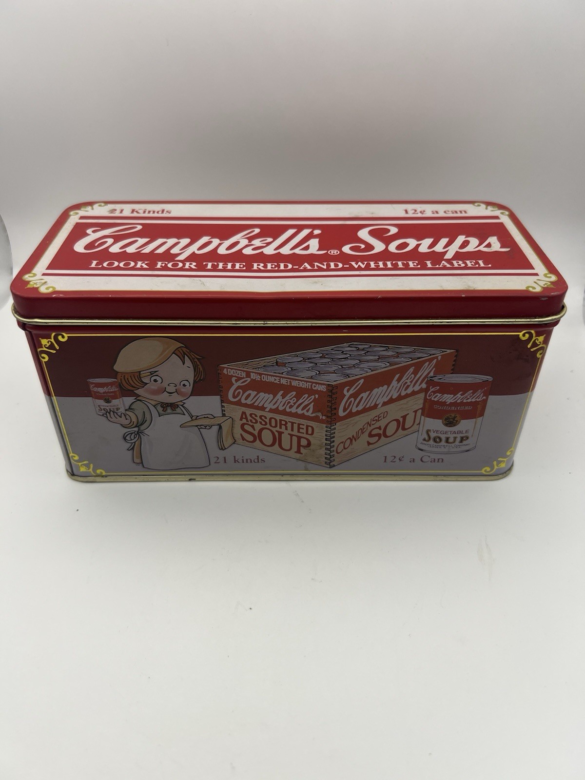 Vintage 1996 Campbell Soup Cracker Tin Box bristolware Vintage 1996 Campbell Soup Cracker Tin Box bristolware