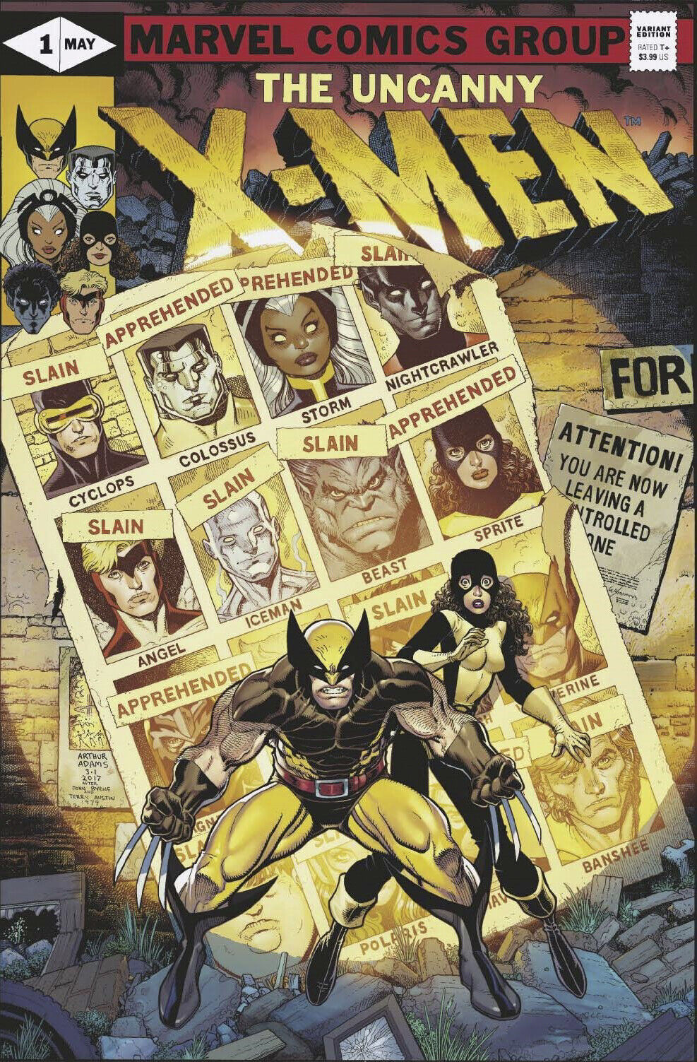 X-Men Legends #1 Art Adams Uncanny X-Men #141 Homage Exclusive Marvel 2022