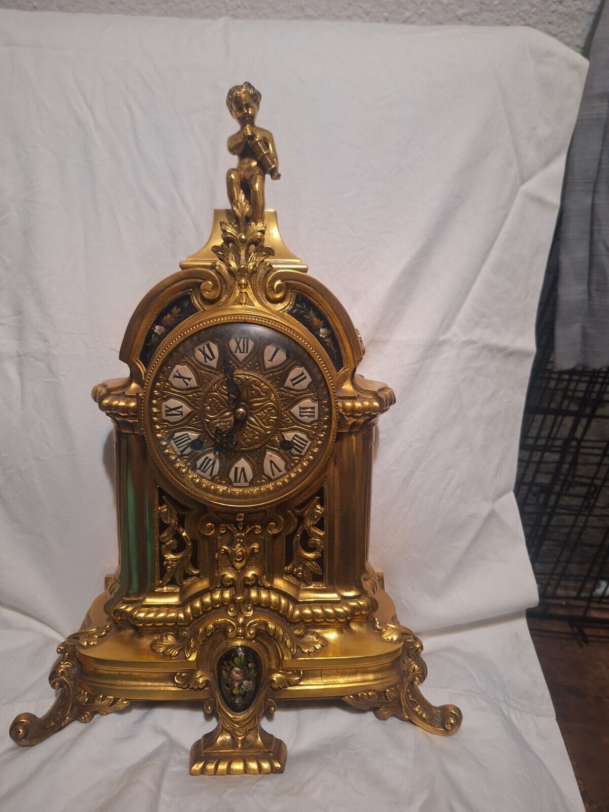 Antique Bronze Italian Clock