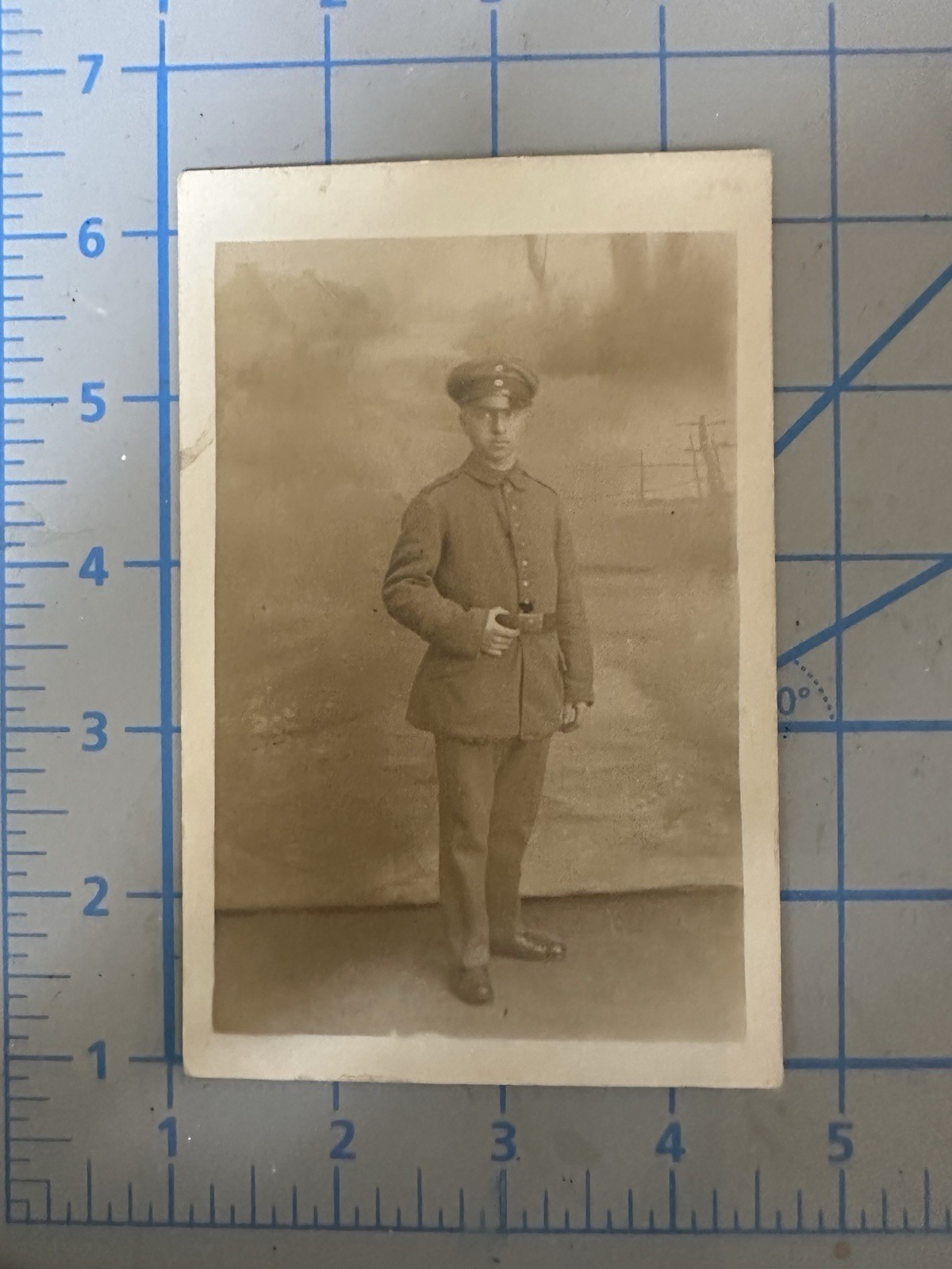 World War I German Imperial Army Soldier 1910-1915 Black & White Photo Card