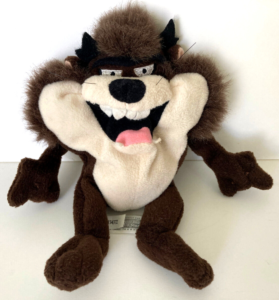 Warner Bros Looney Tunes Mini Bean Bag Taz Plush Toy 9" Vintage 80's Warner Bros Looney Tunes Mini Bean Bag Taz Plush Toy 9" Vintage 80's