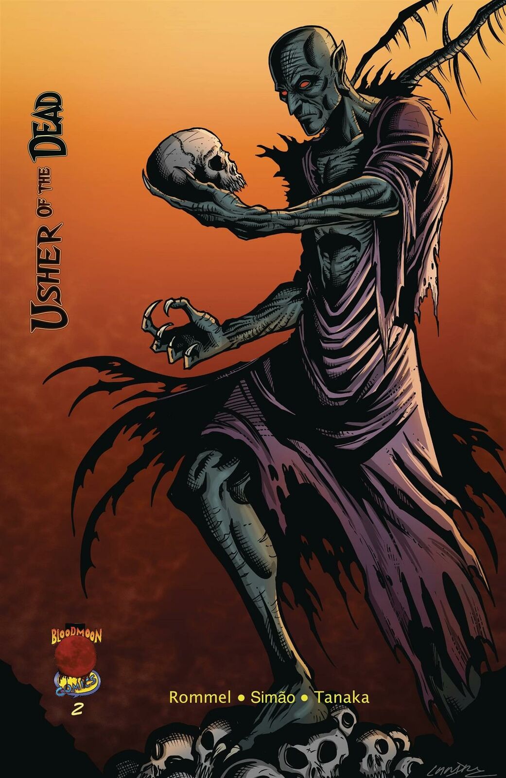 Usher Of The Dead #2 Cvr A Land (mr) Blood Moon Comics Llc Comic Book