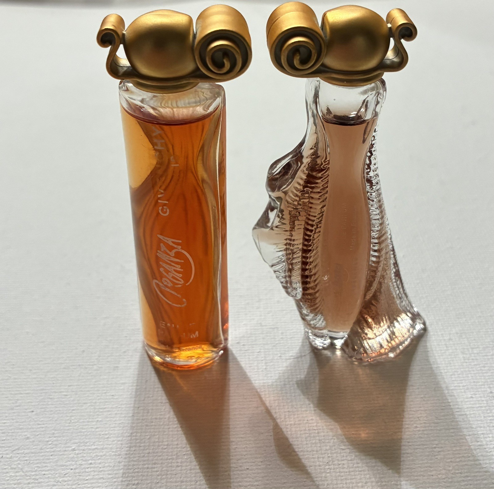 Pair Of VTG Mini Organza & Organza Indecence Eau De Parfume Givenchy Almost Full