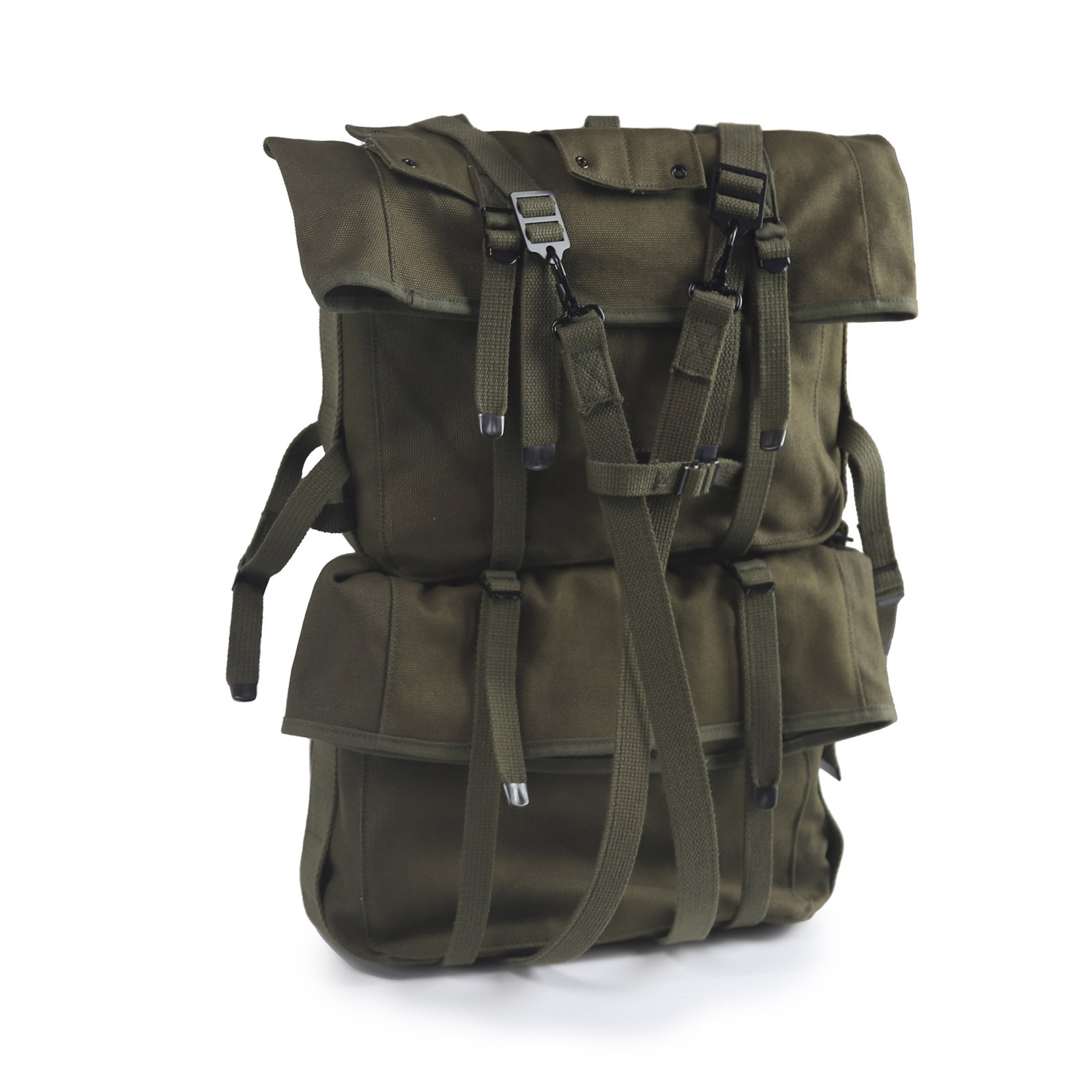 GREEN M1941 HAVERSACK FULL SET WITH SUSPENDERS GREEN M1941 HAVERSACK FULL SET WITH SUSPENDERS