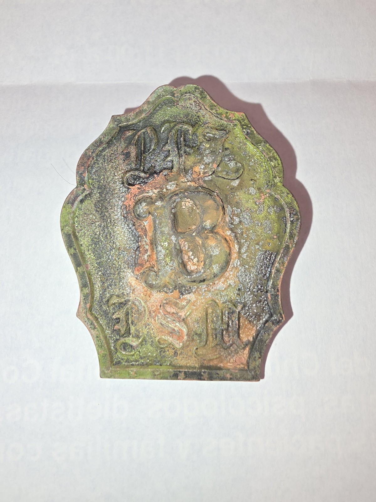 Antique Civil War Pennsylvania Fire Zouaves Headgear Badge - P.R.R. B P.S.M. Antique Civil War Pennsylvania Fire Zouaves Headgear Badge - P.R.R. B P.S.M.