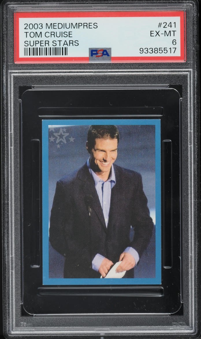2003 Mediumpres Super Stars Tom Cruise #241 PSA 6 EXMT 2003 Mediumpres Super Stars Tom Cruise #241 PSA 6 EXMT