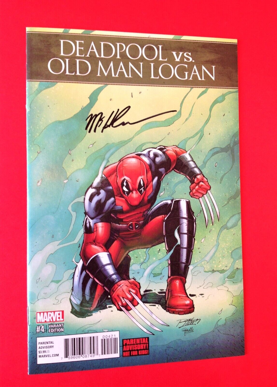 Deadpool VS Old Man Logan 4 2018 Variant Ron Lim Signed Mike Henderson Wolverine
