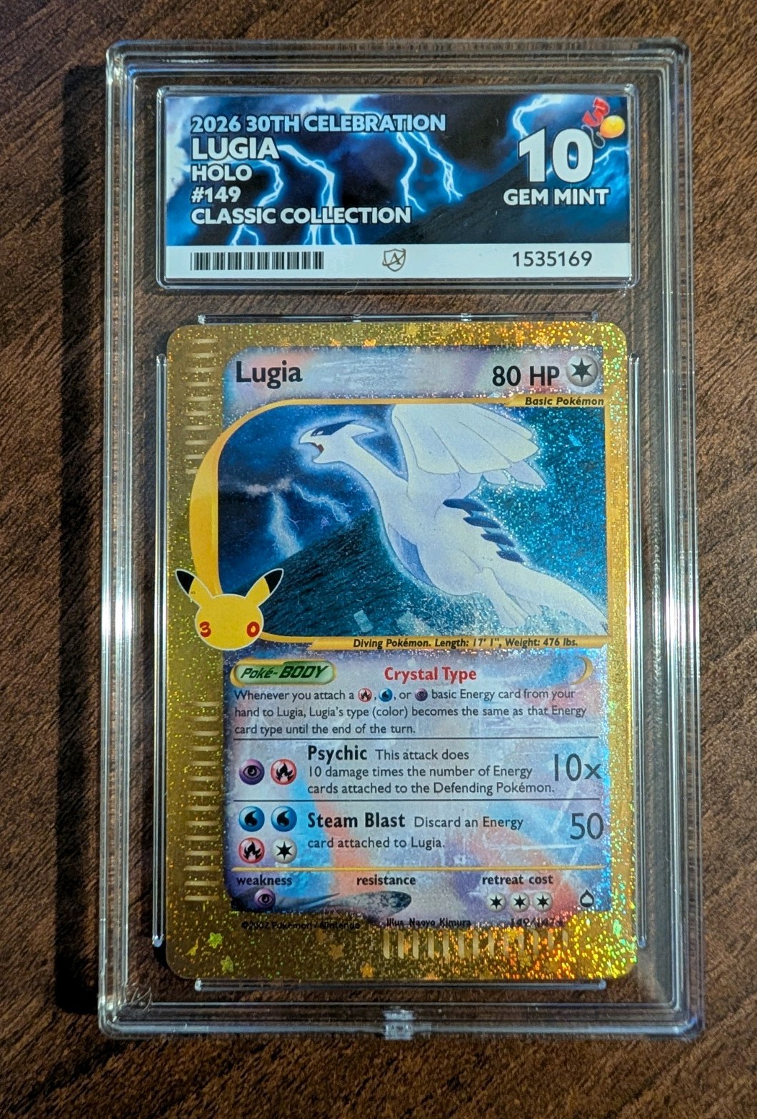 Lugia 149/147 Classic Collection 30th Celebration - Ace 10 Perfect SubGrades