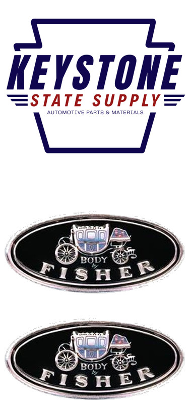 1961 1962 1963 1964 Impala "Body By Fisher" Aluminum Door Sill Plate Emblem Pair 1961 1962 1963 1964 Impala "Body By Fisher" Aluminum Door Sill Plate Emblem Pair