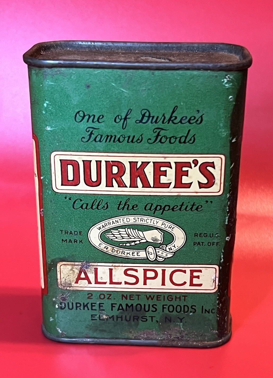 DURKEES Spice Tin ALLSPICE Vintage Advertising Beautiful GRAPHICS Halloween DURKEES Spice Tin ALLSPICE Vintage Advertising Beautiful GRAPHICS Halloween