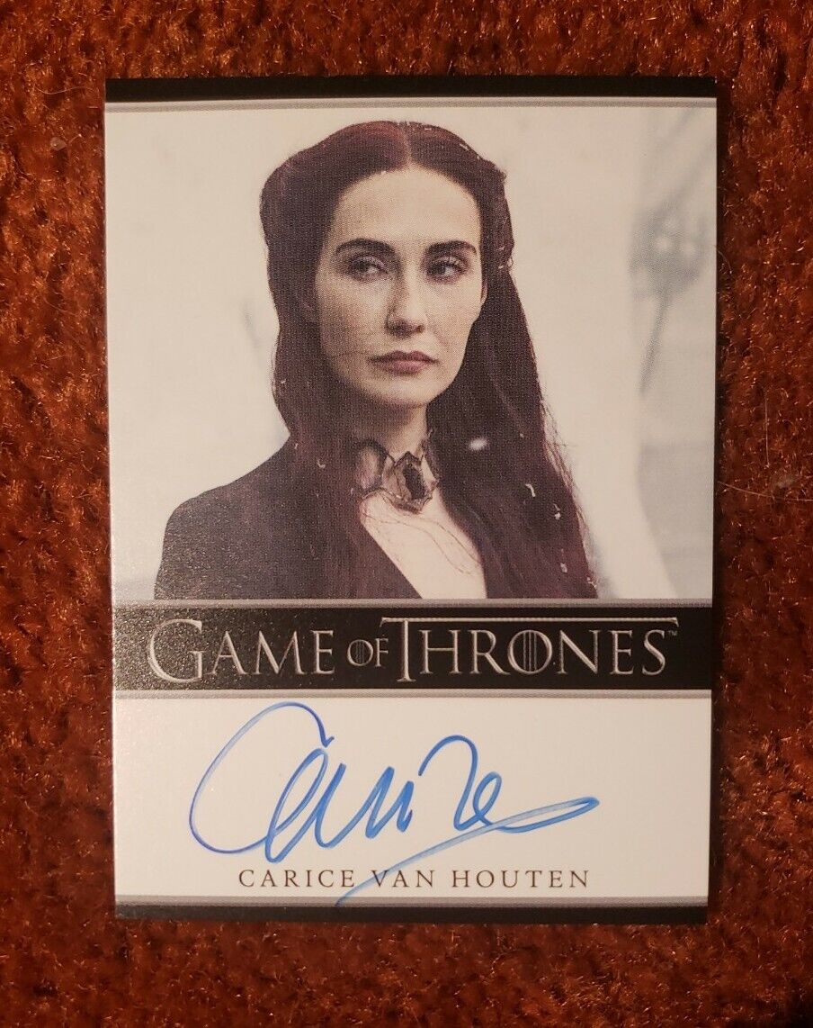 *CARICE VAN HOUTEN as Melisandre* 2015 Game of Thrones Autograph AUTO 