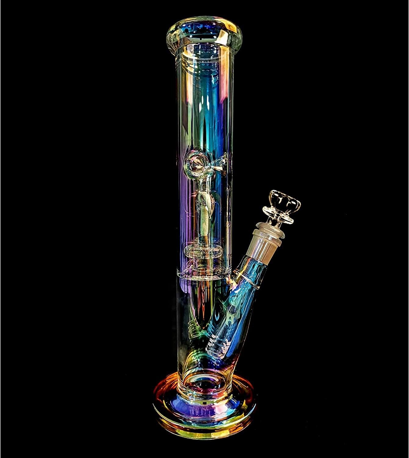 12 Inch Glass Bongs Percolator Water Pipe Filter 14mm Bowl Thick Bubbler Hookahs
