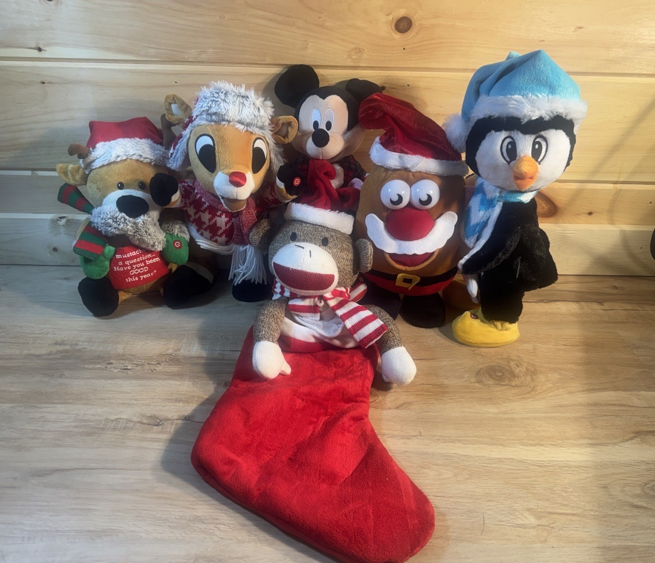Gemmy Christmas Animatronics Lot Of 6 Tested Working Singing Dancing Decorations