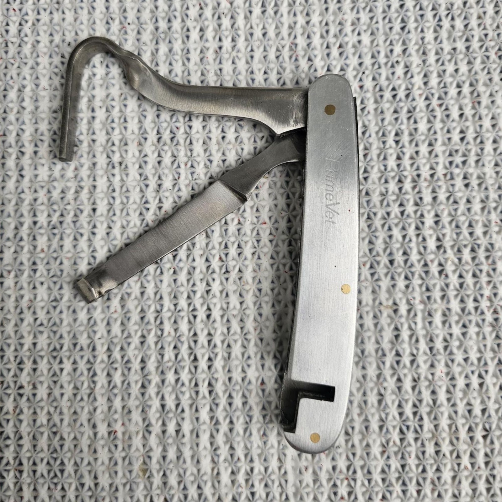 Vintage Stainless Steel Folding Hand Tool Pocket Tool Collectible Metal Tool