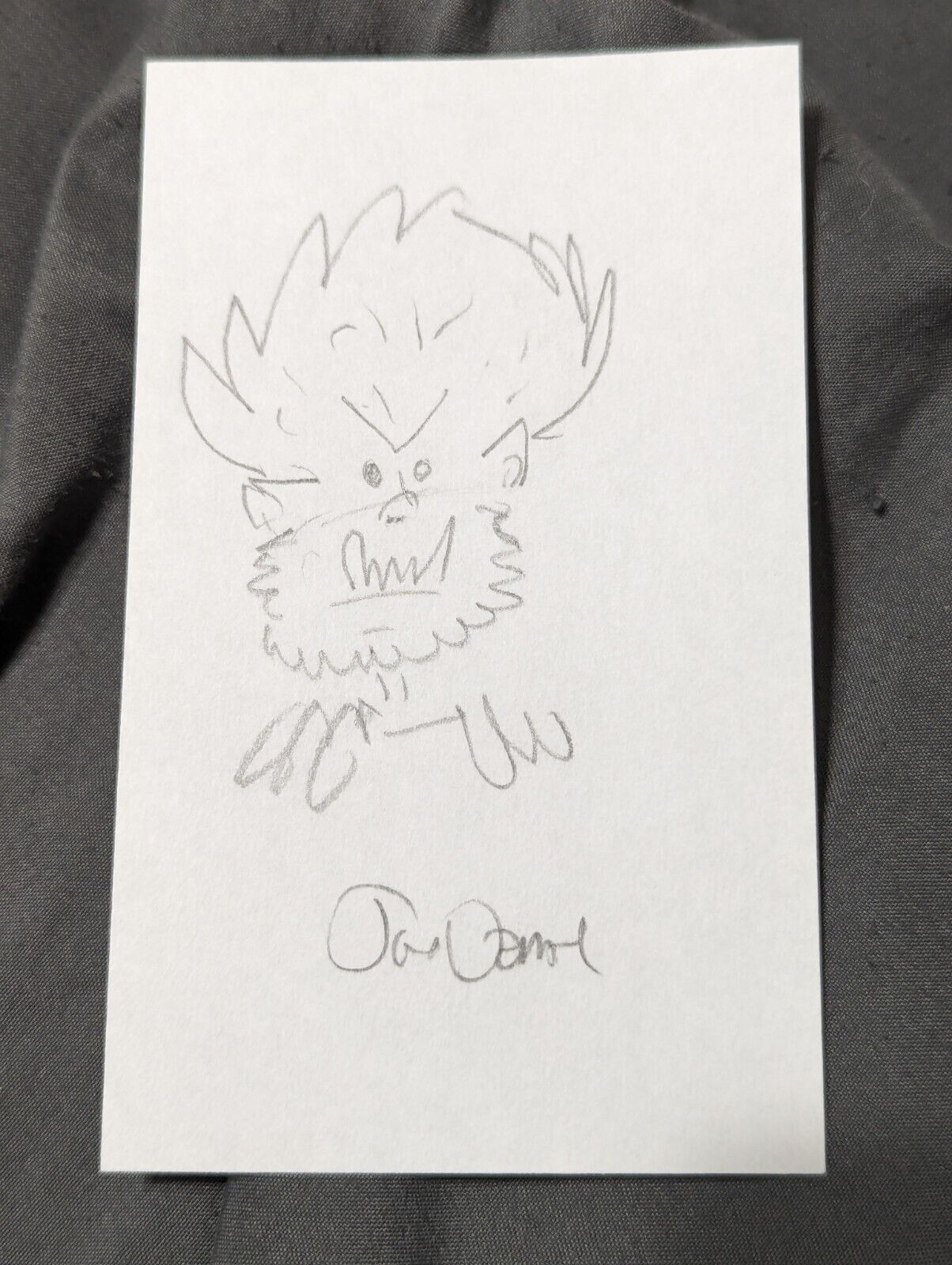 Joe Dante Autograph Gremlins Director signed hand drawn Gremlin sketch 