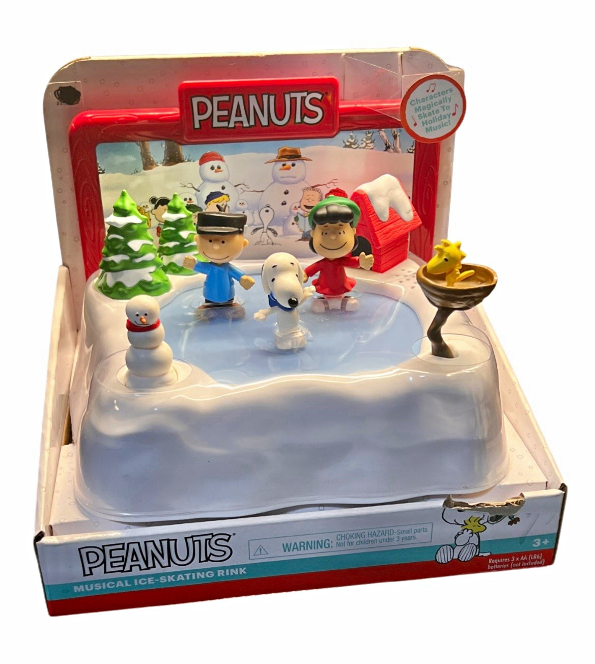Peanuts Musical Toy Ice-Skating Christmas Figurine Set Charlie Brown Snoopy Lucy Peanuts Musical Toy Ice-Skating Christmas Figurine Set Charlie Brown Snoopy Lucy