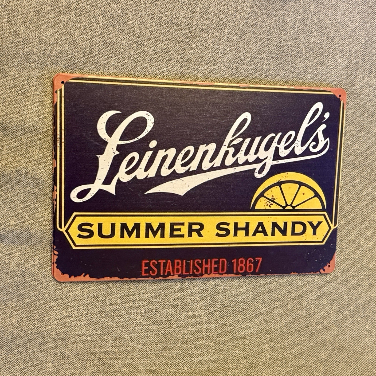 Summer Shandy 1867 Metal Sign Poster  ON Bar Beer Wisconsin DY Leinenkugels