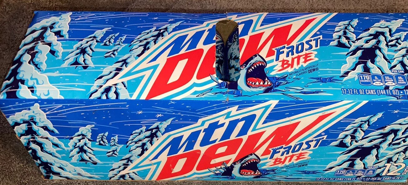 Mtn Dew Frost Bite NEW Sealed Can (1) Discontinued* Limited Edition Mountain Dew Mtn Dew Frost Bite NEW Sealed Can (1) Discontinued* Limited Edition Mountain Dew