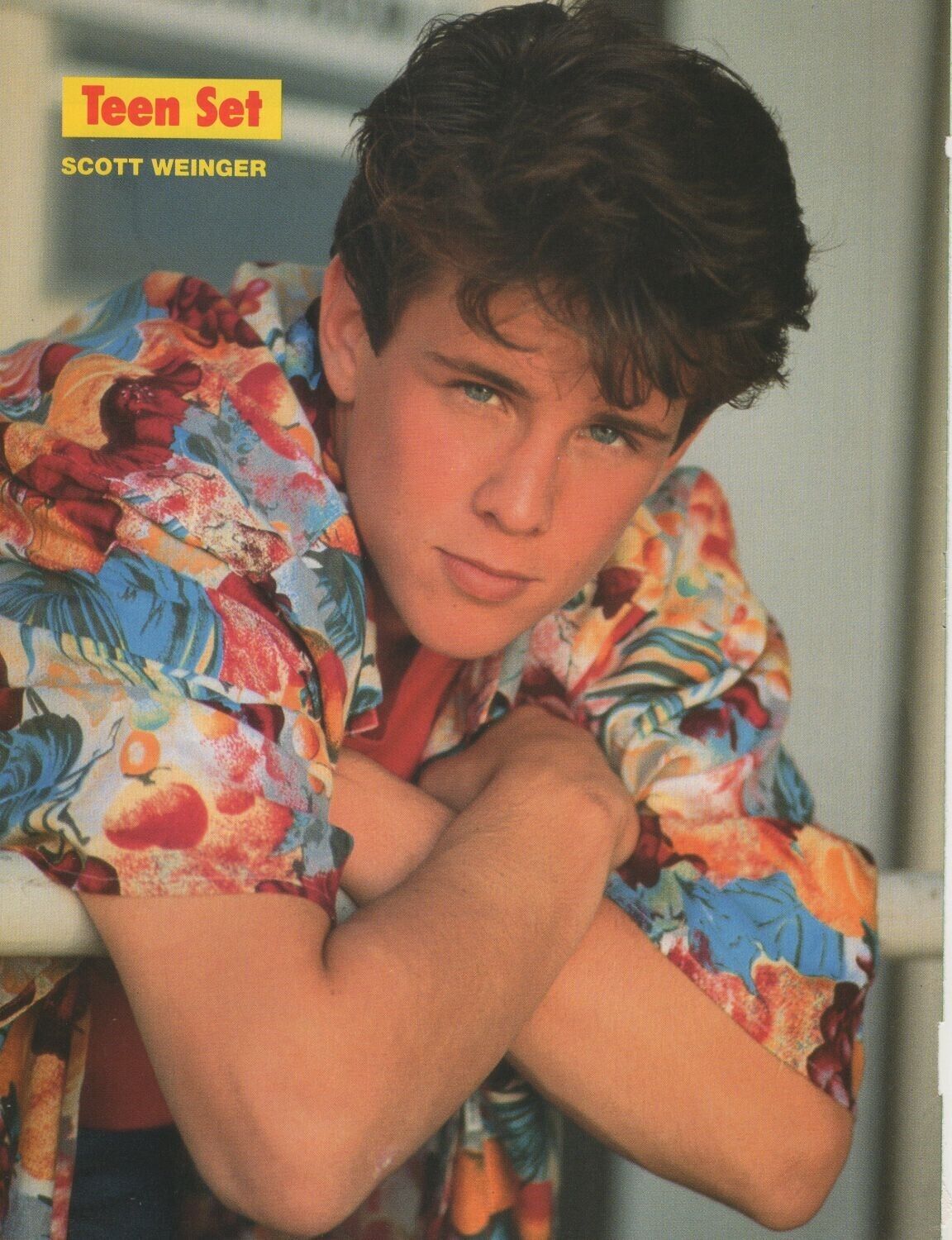 Scott Weinger pinup Teen Set mag photo Balthazar Balty Getty picture clippings
