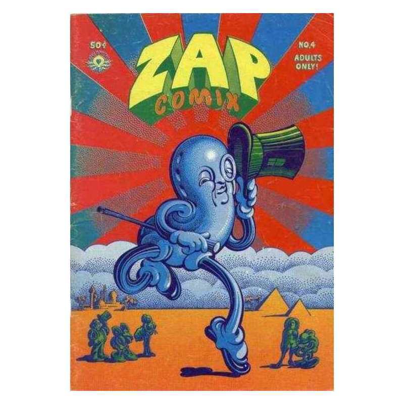 Zap Comix (1967 series) #4 in Fine minus condition. Last Gasp comics [z&