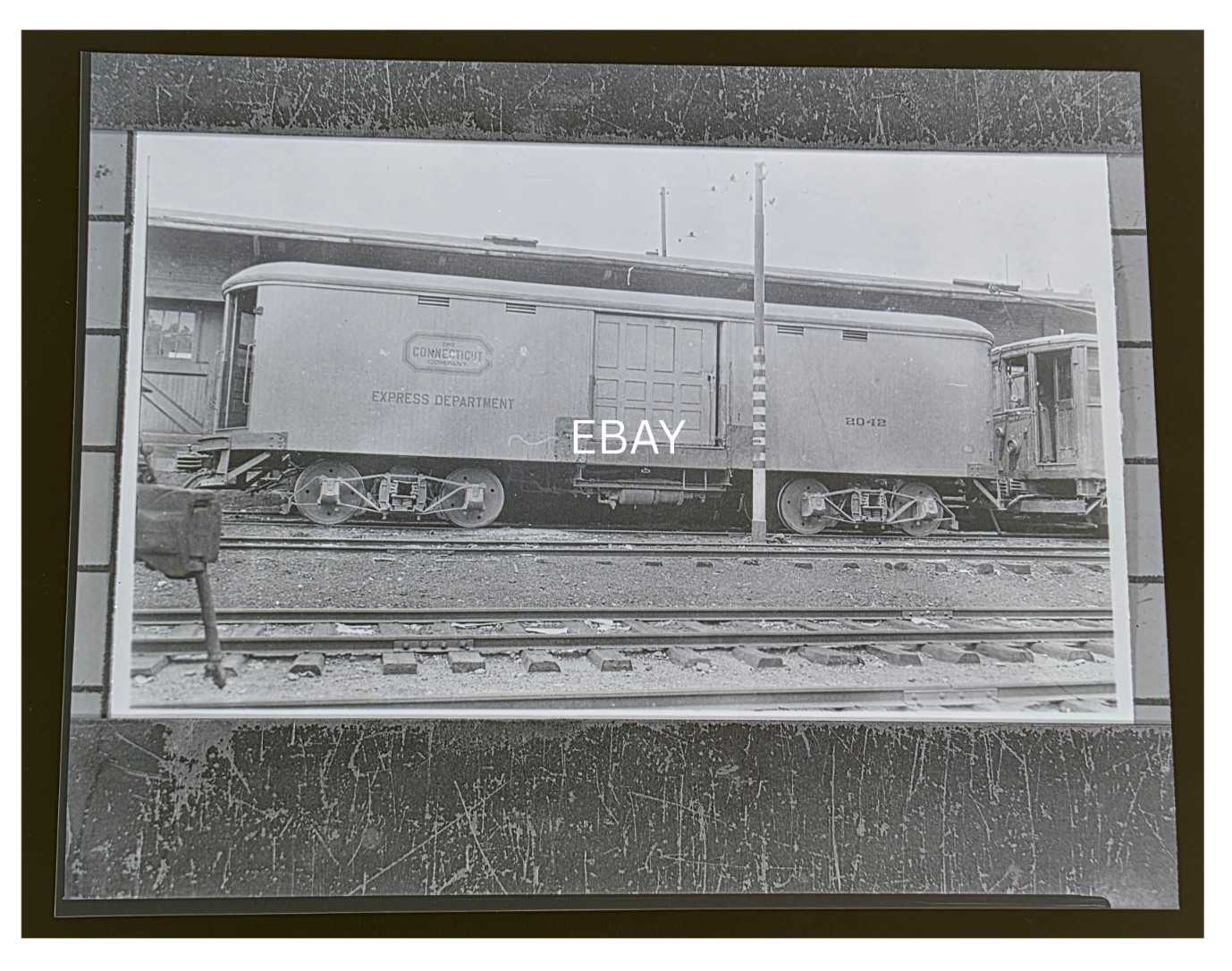 1934 Connecticut Co RR #2042 Express Freight New Haven Interurban Copy Negative 1934 Connecticut Co RR #2042 Express Freight New Haven Interurban Copy Negative