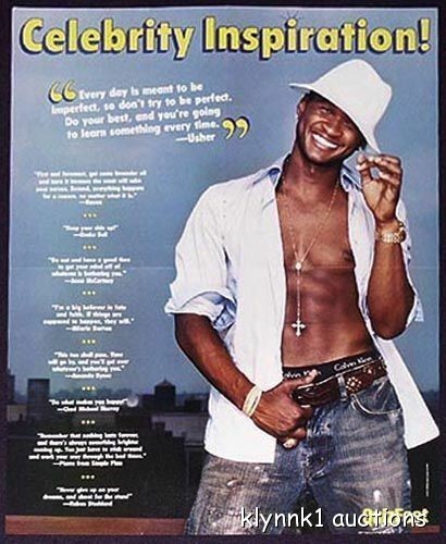 Usher POSTER Centerfold 135A Lindsay Lohan on the back Usher POSTER Centerfold 135A Lindsay Lohan on the back