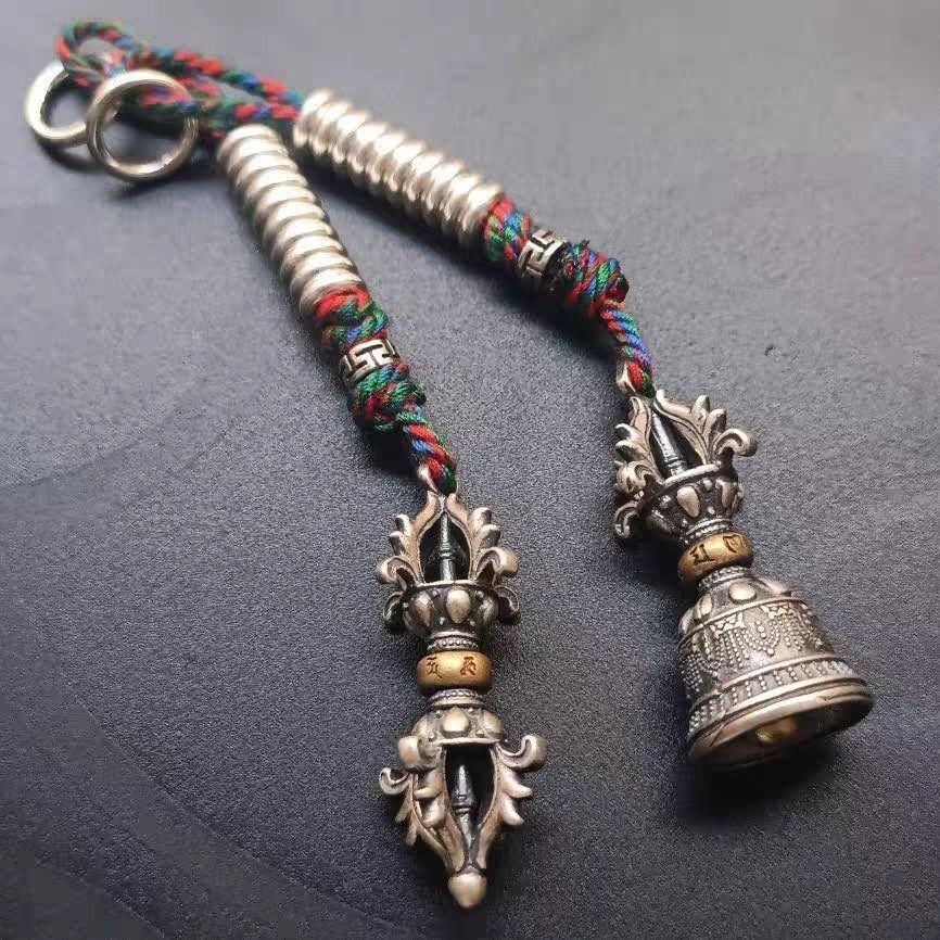 Tibetan Buddhist Mala Counter Vajra Bell Dorje DIY Bodhi Bead Bracelet Accessory Tibetan Buddhist Mala Counter Vajra Bell Dorje DIY Bodhi Bead Bracelet Accessory