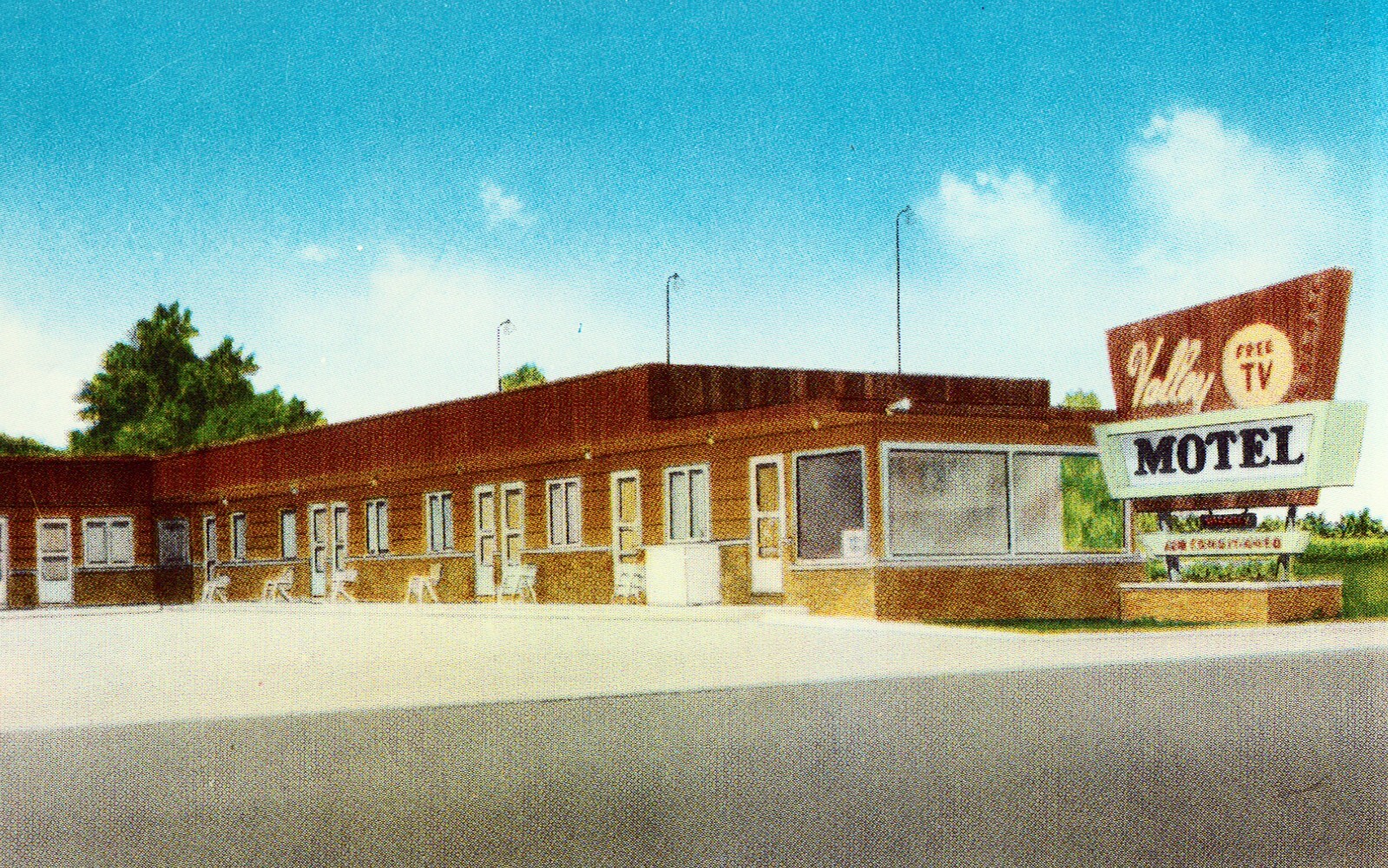Valley Motel - Pinconning, Michigan Postcard Valley Motel - Pinconning, Michigan Postcard
