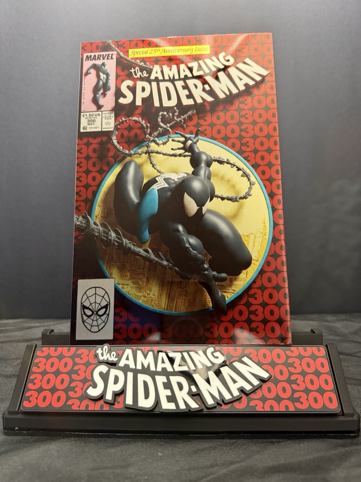 Amazing Spider-Man #300 METAL VARIANT Incredible 1st App of Venom 1988 Amazing Spider-Man #300 METAL VARIANT Incredible 1st App of Venom 1988
