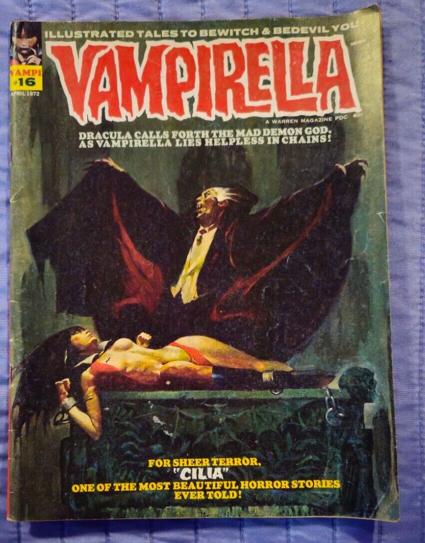 Warren Vampirella Comic Book Magazine Issue #16 Dracula Cilia A